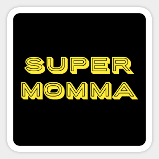 super momma text art Sticker